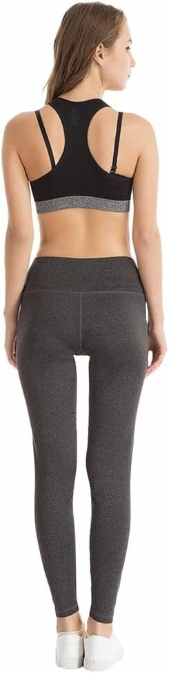 NWT Yoga Pants Leggings • High Waist • Tummy Control Compression • Gray • MEDIUM-image