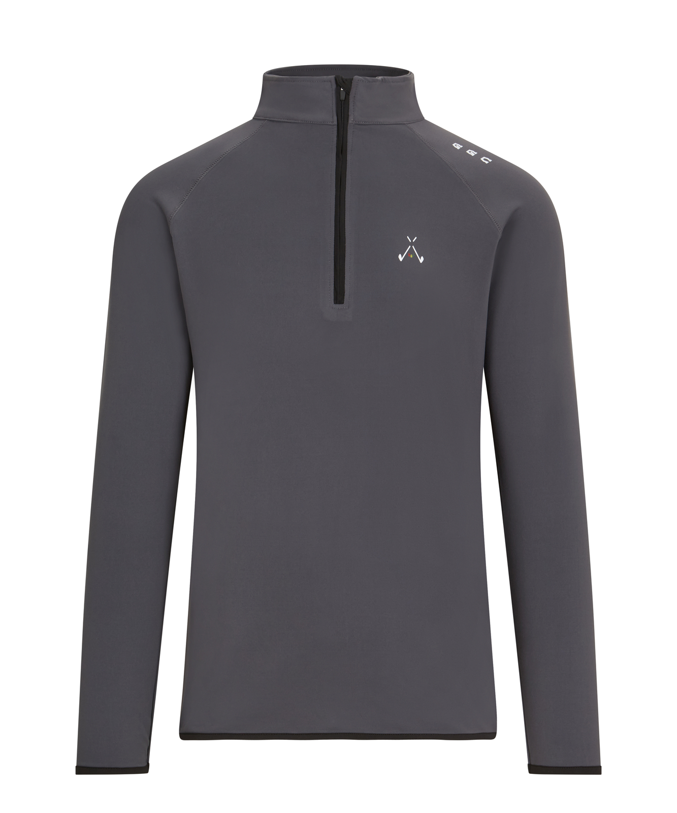 Golf God Clothing 1/4 Zip Pullover Charcoal Mid Layer Crossed Clubs Golf Top eBay
