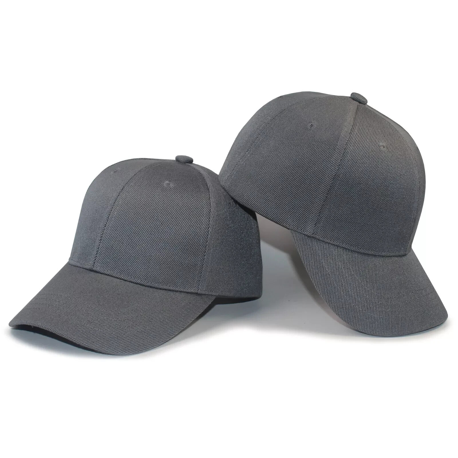 Unisex Adjustable Plain Baseball Cap for Adults - Summer Sports Sun Hat-image