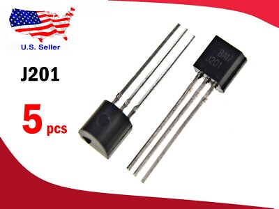 J201 (5 pcs) JFET N-Channel 50 mA 40V TO-92 Transistor - Free & Fast shipping