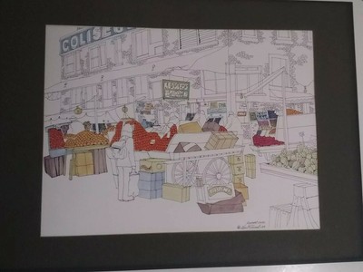 1972 Vintage Currier /& Ives /"NY HARBOR BROOKLYN BRIDGE/" Color Print Lithograph