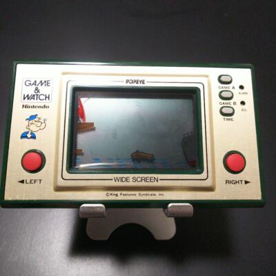 Popeye Game Watch Nintendo action game anorama Tabletop alarm from