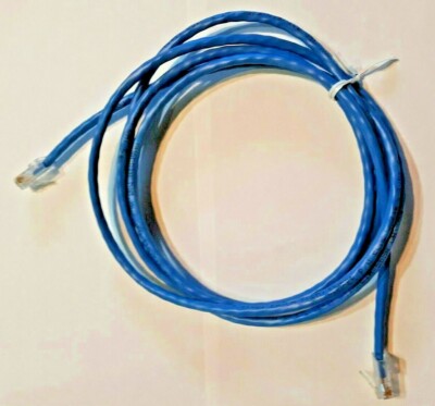 7 Ft Ethernet Cord Datamax 350  CAT5e Patch Blue Network LAN Jumper