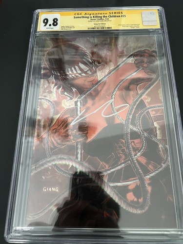 Something Is Killing The Children #25 CGC SS 9.8 Sign By John Giang  Virgin Foil