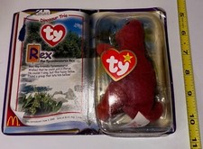 ty baby beanies "REX TYRANNOSAURUS REX" 1995 MC DONALDS