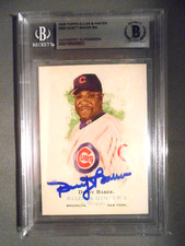 Dusty Baker 2006 Topps Allen & Ginter Signed Auto Autograph Beckett Slabbed
