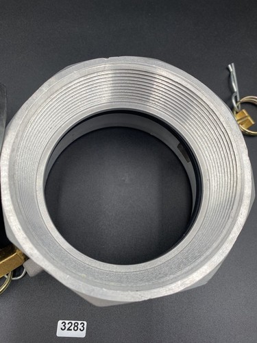 4" Type B Camlock Female Coupler x Male NPT Aluminum Hose Fitting B400 IAL - Picture 4 of 10