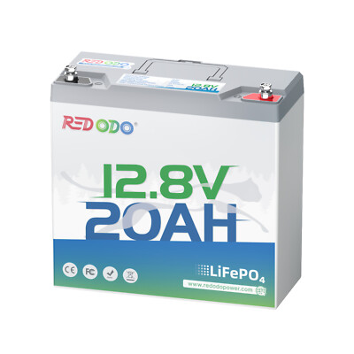 Redodo 12V 20Ah Fishfinder LiFePO4 Battery for Ice Fishing, Marine, Camping