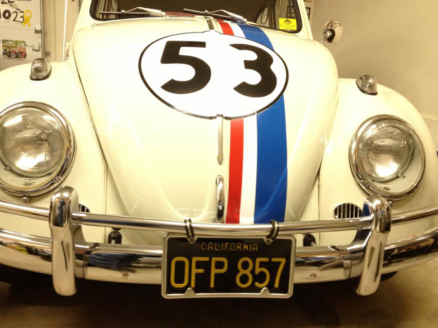 Herbie The Love Bug 1963 VW Beetle OFP 857 STAMPED Prop License