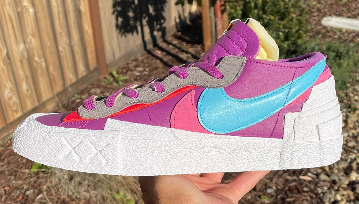 Kaws x Sacai x Nike Blazer Low Purple Dusk - Size 12.5 - IN HAND