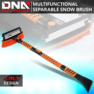 Adjustable Length Separable for WindShield Multi-functional Snow Brush Orange