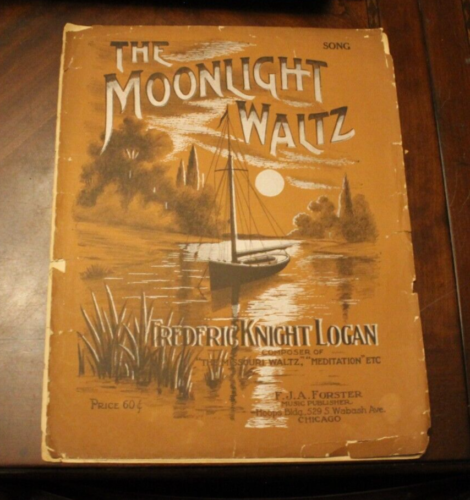 Partitura musical The Moonlight Waltz ~ 1916 FJA Forester ACC - Imagen 1 de 2