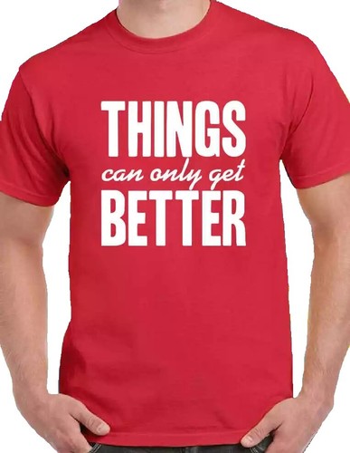 THINGS can only get BETTER - Labour Election Slogan on a MENS T SHIRT #221 - Picture 2 of 3