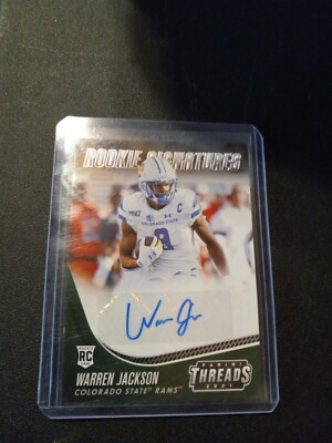 Warren Jackson 2021 Panini Chronicles Draft Picks Auto Rookie ...