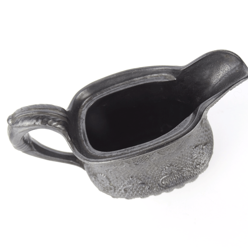 Antiker Basalt Krug, Kännchen, Black Jasperware, Staffordshire, England um 1800 - Bild 4 von 8