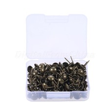 300Pcs 11mmx17mm Head Upholstery Nails Tacks Wood Furniture Stud Decorative Pins