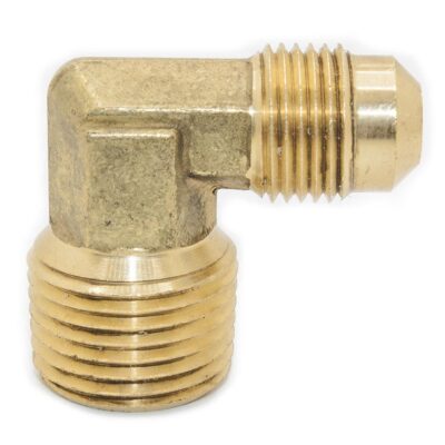 Thrifco 6949010 #49 5/16 Inch x 3/8 Inch Brass Flare MIP Elbow Fitting