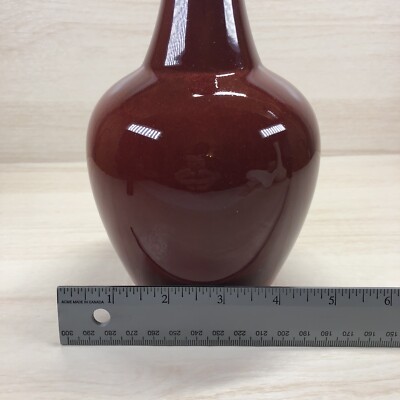 Vintage Toyo Japan Vase Oxblood Deep Red 8.5 Inches | eBay