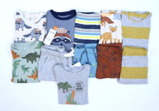 Old Navy Bulk Lot Of 8 Boys Size 3 6 Month Mixed Seasons Tops Pajamas Coats NWT