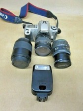 Canon EOS Rebel 2000 w/Three Lenses, Case, Flash