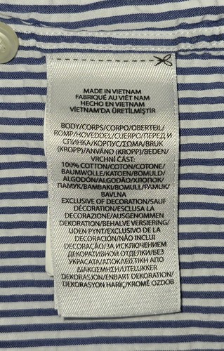RALPH LAUREN MENS SHIRT, Sz XXL, S/S, Button Up, Striped, Classic Untucked Fit - Picture 12 of 13