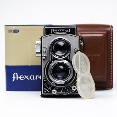 Meopta Flexaret V 二眼レフカメラ with case. SERVICED* Flexaret Va w/ Accessories Czech Meopta Camera