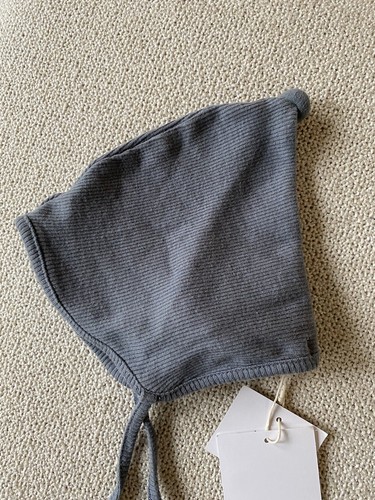 NUEVO GORRO ZARA BABY PIXIE POMPOM 6-12M Azul Gris - Imagen 2 de 5