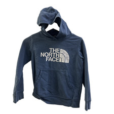 The North Face Fleece Pullover Hoodie Kids  Blue  7-8  S