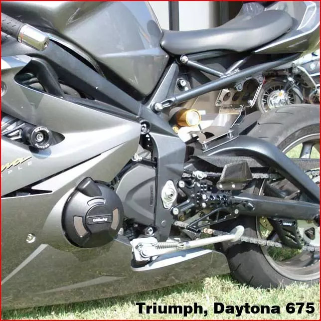 Protection alternateur GB Racing Daytona 675 en composite de nylon pour moto