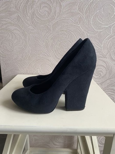 Women Nina Ricci Heels Navy Suede 36.5