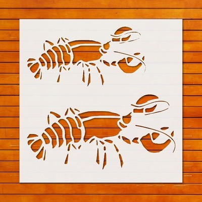 Reusable Crayfish & Lobster Plastic Stencil Template - StencilAir