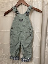 Oshkosh Overalls Lt Weight Cotton Green W/contrasting Cuffs 3T GUC