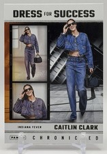 Caitlin Clark 2025 Panini Caitlin Clark Chronicled #65 Dress For Success