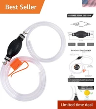 Manual Siphon Pump for Quick Fuel Transfer - Lightweight & Easy to Use
