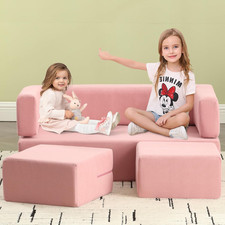 Kids Couch - Modular Kids Sofa for Toddler and Baby Playroom/Bedroom Furniture R