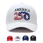 America 250th Anniversary Hat USA Patriotic Baseball Cap Adjustable Embroidered