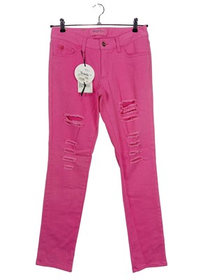 BLUGIRL Röhrenjeans Damen Jeans Gr. DE 38 pink Casual-Look