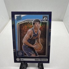 Cam Christie 2024-25 Donruss Optic Rated Rookie Purple Prizm LA Clippers B1-14