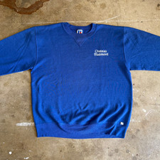 80s VINTAGE THE CHATEAU MARMONT HOTEL COTTON BLEND BLUE SWEATSHIRT SZ M T-SHIRT