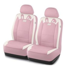 Car Seat Covers Cute Rabbit Premium Leather Seat Covers Universal Fit Pink
