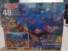 Melissa  Doug 48 Piece Ocean Educational Floor Puzzle New Home School