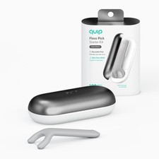 Kit de inicio de selección de hilo dental de pizarra de metal para broche de hilo dental cuidado bucal paquete de 1