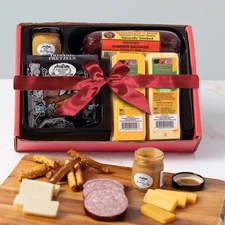 Wisconsin's Best Gourmet Cheese & Sausage, Dipping Gift Box,