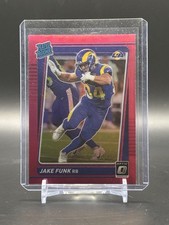 Jake Funk 2021 Donruss Optic Rated Rookie #295 Pink Prizm Los Angeles Rams