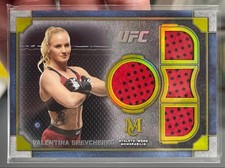 2019 Topps UFC Museum Collection Valentina Shevchenko Gold Quad Relic /10