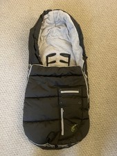 JJ Cole ARCTIC Bundle Me Black & Tan Bunting Bag For Car Seat And Stroller LG