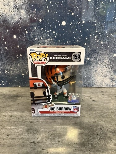 Funko POP! NFL Wave 8 - JOE BURROW Cincinatti Bengals #159 White Jersey w/Case