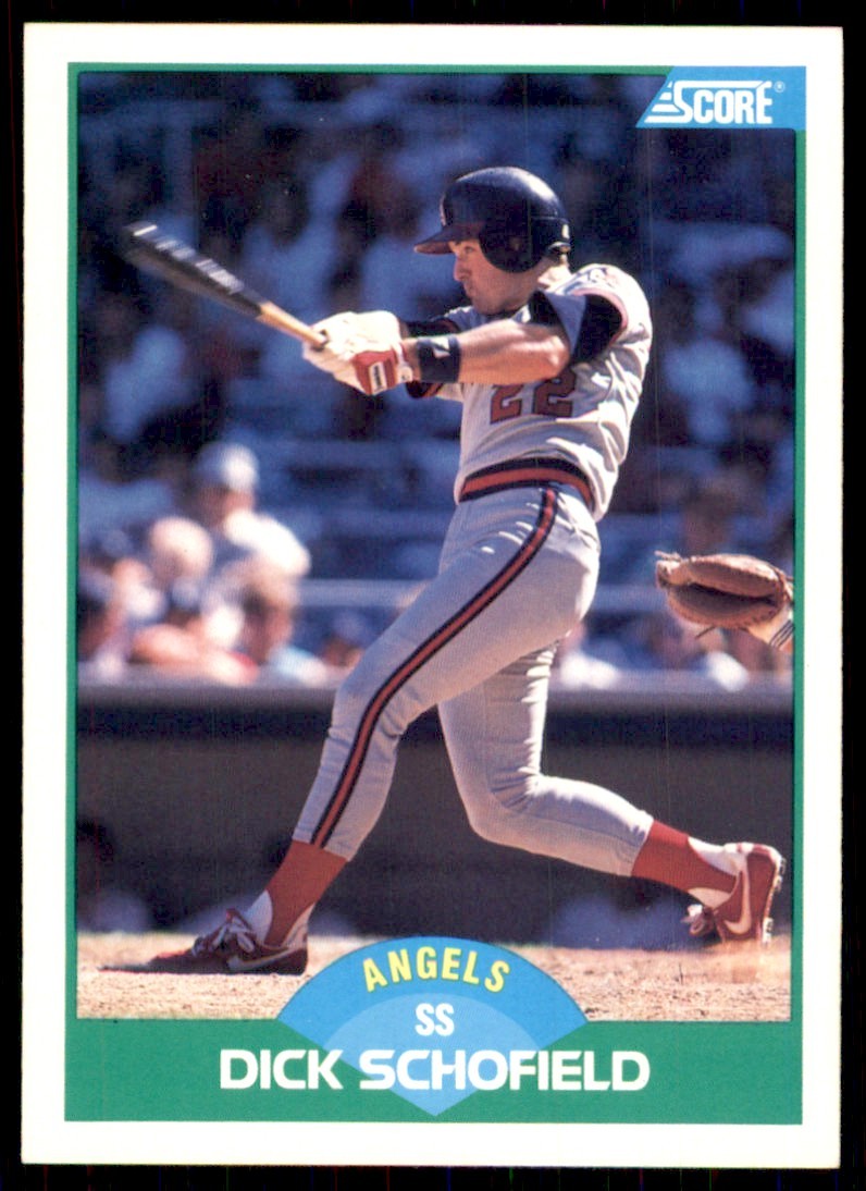 1989 Score Dick Schofield California Angels #16