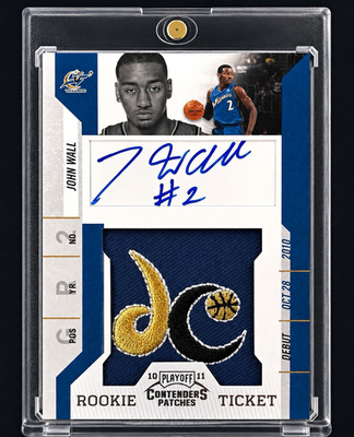 2010-11 Panini Contenders Patches John Wall RC Auto Patch #151 Wizards