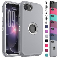For iPhone 17e 5G Case Heavy Duty Shockproof Protective Triple Layer Phone Cover